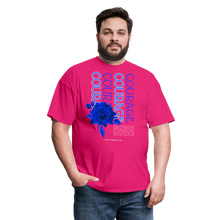 Load image into Gallery viewer, Courage Unisex T-Shirt - fuchsia