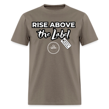 Load image into Gallery viewer, Rise Above Unisex Classic T-Shirt (Black Outline) - safari