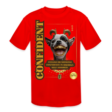 Load image into Gallery viewer, Confident Kids' Moisture Wicking Performance T-Shirt - red