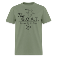 Load image into Gallery viewer, GOAT Unisex Classic T-Shirt (Black Print) - military green