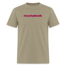 Load image into Gallery viewer, Positive Life T-Shirt (Red, White, & Blue) - khaki