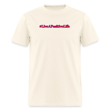 Load image into Gallery viewer, Positive Life T-Shirt (Red, White, & Blue) - sweet cream heather