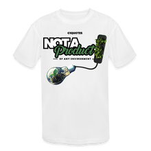 Load image into Gallery viewer, Not A Product Kids' Moisture Wicking Performance T-Shirt - white