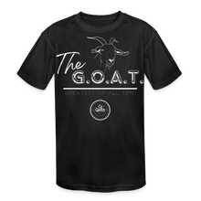 Load image into Gallery viewer, The GOAT Kids' Moisture Wicking Performance T-Shirt - black