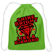 Load image into Gallery viewer, Shine Bright Cotton Drawstring Bag - clover