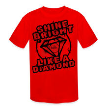 Load image into Gallery viewer, Shine Bright Kids' Moisture Wicking Performance T-Shirt - red