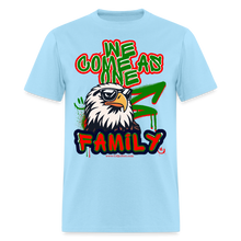 Load image into Gallery viewer, Family 2 T-Shirt (Green Accent) - powder blue