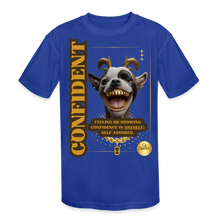 Load image into Gallery viewer, Confident Kids' Moisture Wicking Performance T-Shirt - royal blue