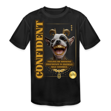 Load image into Gallery viewer, Confident Kids' Moisture Wicking Performance T-Shirt - black