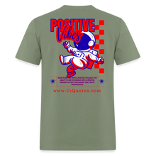 Load image into Gallery viewer, Positive Life T-Shirt (Red, White, & Blue) - military green