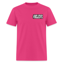 Load image into Gallery viewer, Believe T-Shirt (Black Outline) - fuchsia