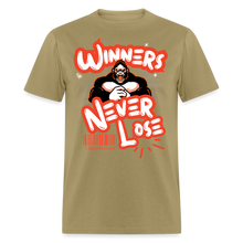 Load image into Gallery viewer, Winners Never Lose T-Shirt - khaki