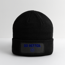 Load image into Gallery viewer, Do Better Patch Beanie - black