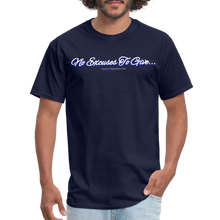 Load image into Gallery viewer, No Excuses To Give Unisex Classic T-Shirt - navy