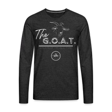 Load image into Gallery viewer, The GOAT Premium Long Sleeve T-Shirt - charcoal grey