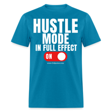 Load image into Gallery viewer, Hustle Mode Unisex Classic T-Shirt (White Print) - turquoise