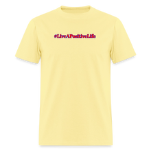 Load image into Gallery viewer, Positive Life T-Shirt (Red, White, & Blue) - cornsilk