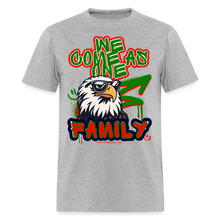 Load image into Gallery viewer, Family 2 T-Shirt (Green Accent) - heather gray