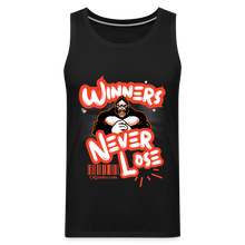 Load image into Gallery viewer, Winners Never Lose Men’s Premium Tank - black