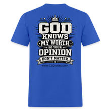 Load image into Gallery viewer, God Knows T-Shirt - royal blue