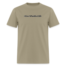 Load image into Gallery viewer, Positive Vibes T-Shirt (Gray Outline) - khaki
