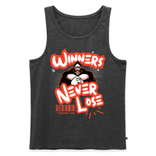 Load image into Gallery viewer, Winners Never Lose Men’s Premium Tank - heather anthracite