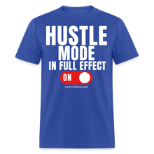 Load image into Gallery viewer, Hustle Mode Unisex Classic T-Shirt (White Print) - royal blue