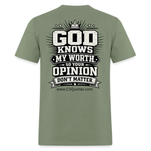 Load image into Gallery viewer, God Knows T-Shirt - military green