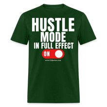 Load image into Gallery viewer, Hustle Mode Unisex Classic T-Shirt (White Print) - forest green