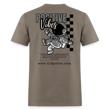 Load image into Gallery viewer, Positive Vibes T-Shirt (Gray Outline) - safari