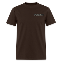 Load image into Gallery viewer, Believe T-Shirt (White Outline) - brown