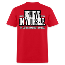 Load image into Gallery viewer, Believe T-Shirt (Black Outline) - red