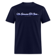 Load image into Gallery viewer, No Excuses To Give Unisex Classic T-Shirt - navy