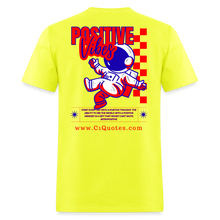 Load image into Gallery viewer, Positive Life T-Shirt (Red, White, & Blue) - safety green