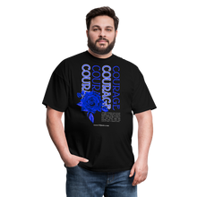 Load image into Gallery viewer, Courage Unisex T-Shirt - black