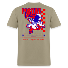 Load image into Gallery viewer, Positive Life T-Shirt (Red, White, & Blue) - khaki