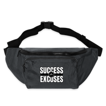 Load image into Gallery viewer, Success Over Excuses Large Crossbody Hip Bag - charcoal gray