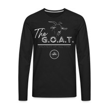 Load image into Gallery viewer, The GOAT Premium Long Sleeve T-Shirt - black