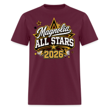 Load image into Gallery viewer, Magnolia AllStars T-Shirt - burgundy
