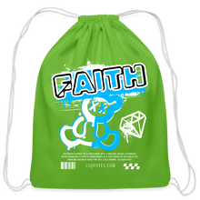 Load image into Gallery viewer, Faith Cotton Drawstring Bag - clover