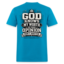 Load image into Gallery viewer, God Knows T-Shirt - turquoise