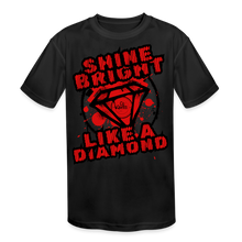 Load image into Gallery viewer, Shine Bright Kids' Moisture Wicking Performance T-Shirt - black