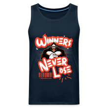 Load image into Gallery viewer, Winners Never Lose Men’s Premium Tank - deep navy
