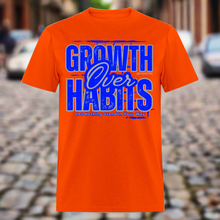 Load image into Gallery viewer, Growth Over Habits Unisex Classic T-Shirt (Blue Print)