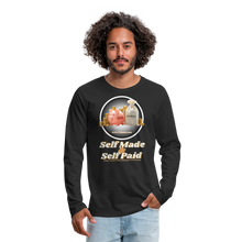 Load image into Gallery viewer, Savings & Investing Men's Premium Long Sleeve T-Shirt - black