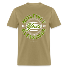 Load image into Gallery viewer, Multiply Unisex Classic T-Shirt (White Outline) - khaki