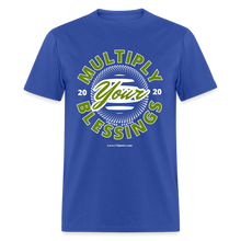 Load image into Gallery viewer, Multiply Unisex Classic T-Shirt (White Outline) - royal blue