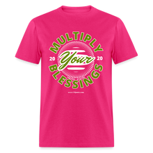 Load image into Gallery viewer, Multiply Unisex Classic T-Shirt (White Outline) - fuchsia