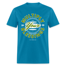 Load image into Gallery viewer, Multiply Unisex Classic T-Shirt (White Outline) - turquoise