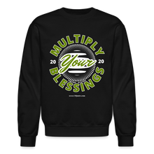 Load image into Gallery viewer, Multiply Crewneck Sweatshirt (White Outline) - black